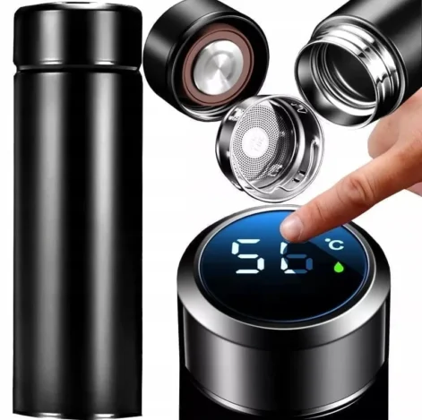 Nutikas roostevabast terasest termos LCD 500ml