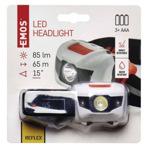 Pealamp Emos P3521 1W+2LED punane