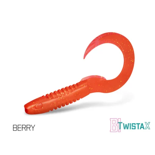 Kummikala Twistax Eeltail 60mm, Berry, 5tk/pk