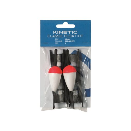 Õngekomplekt KINETIC Classic Float peno rakendatud 30mm Red/White 2tk