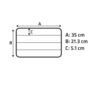 Landikarp Asseri 36x22,5x8cm - Image 2
