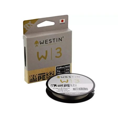Nöör Westin W3 8-Braid Smokey Grey 150m/0.205mm/10,1kg