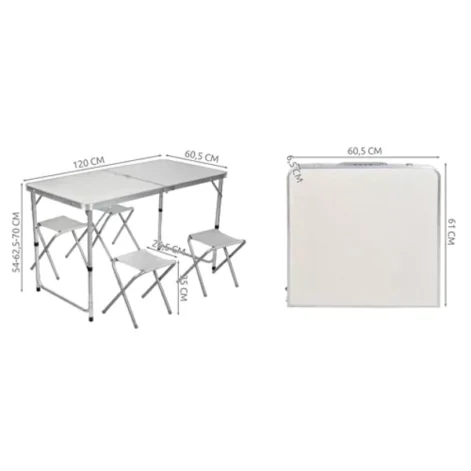 Laua ja toolide (4tk) komplekt - Image 2